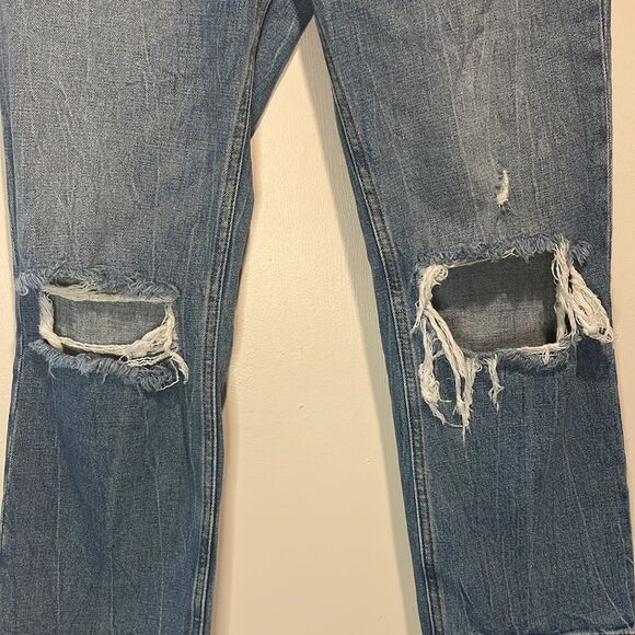 Abercrombie & Fitch Blue Cropped Jeans - Picture 6 of 11